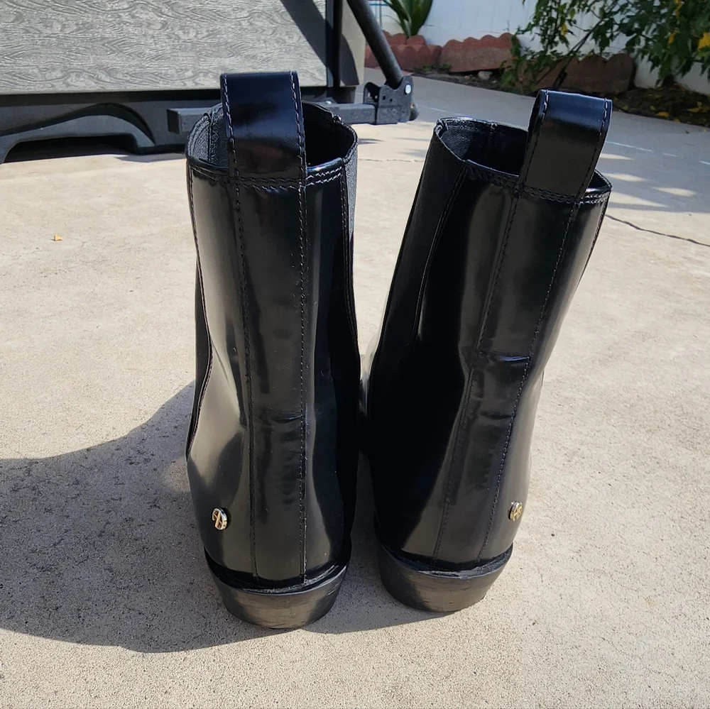 Anine Bing Sky Black Leather Ankle Boots size 41 US 10/10.5 - Picture 6 of 6